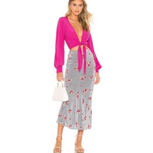 FLYNN SKYE Alice Skirt in Moon River Size Small S